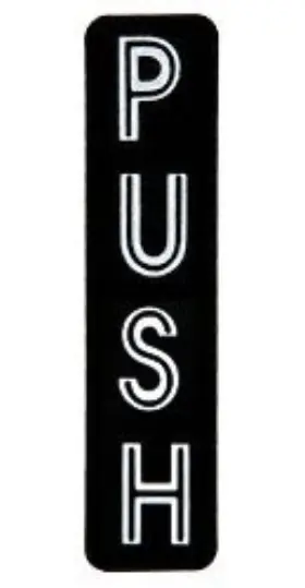 566VA CR LAURENCE Crl Vertical Letters Push Decal Pack