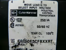 C0250E3CFBXXRT CUTLER-HAMMER Control Transformer #3