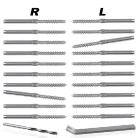 787414020953 DECK MAN Left Right Thread Lag Screws Decking