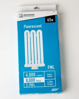 GX10Q-4 DESIGNERS EDGE Flat Fluorescent Lamp Fml Pin Light