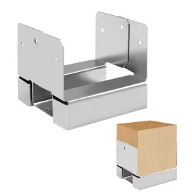 S006V01 DEWHONETE Post Base Concrete Fence Iron Wooden Anchor
