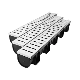 147182-DOLLATE DOLLATE Pack Trench Drain Steel Grate Hdpe