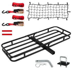 Donext Yc0719 53 Inch X 19 5 Hitch Cargo Carrier 500 Lbs Heavy Duty Trailer Carg... Fast Ship
