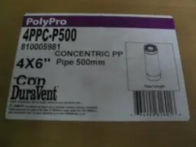 810005981 DURAVENT Polypro Concentric Pipe