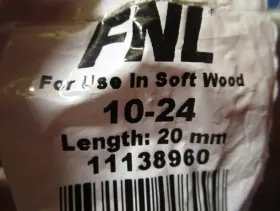 11138960 E-Z LOK Die Cast Zinc Hex Drive Flanged Wood #3