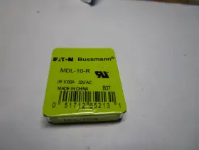 MDL-10 EATON BUSSMAN Ac Delay Glass Body Fuse