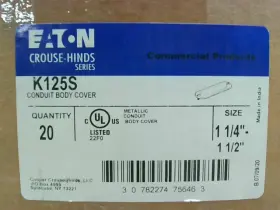 K125S EATON Crouse Hinds Metallic Box
