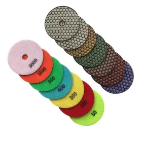 711181247015 EDIAMONDTOOLS Diamond Polishing Pad Set Stone
