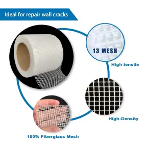 733649959322 EDSRDRUS Drywall Repair Tape Crack Mes #2