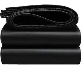 Eeatuztl Pbhs04019 6x8ft Tarps Heavy Duty Waterproof 16 Mil Black With Grommet