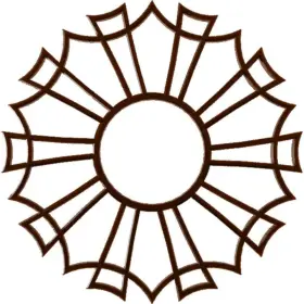 CMPP24AUSCO EKENA MILLWORK Ceiling Medallion Copper Pvc Glue