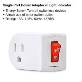 84679 ELECTES Prong Grounded Single Port Power Adapter Pack #3