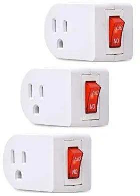 84679 ELECTES Prong Grounded Single Port Power Adapter Pack