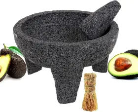 665752700112 EMATIK Molcajete Mortar Pestle Salsera Salsa