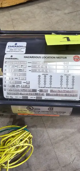 PH636VADL-1070 EMERSON Hazardous Motor Rpm Csa Ce Atex Iecex