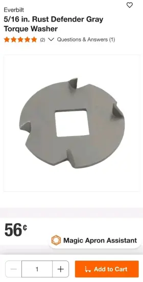 1002920759 EVERBILT Defender Torque Washer Anti Turn Hmp