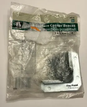 18566 EVERBILT Corner Braces Zinc