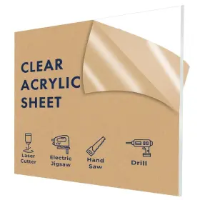 AC-CLEAR-36X60 FALKEN DESIGN Acrylic Sheet Crystal Shatter