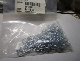 0156980 FASTENAL Zinc Hitch Pin Clip Shaft