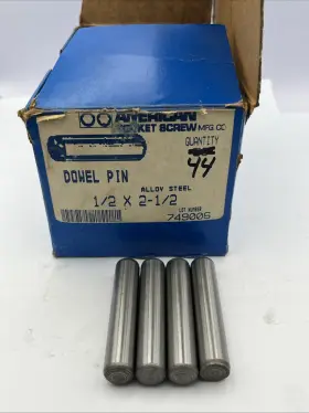 1126818 FASTENAL Bright Finish Alloy Steel Standard Dowel Pin