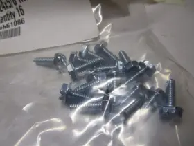 1175212 FASTENAL Hex Washer Head Zinc Thread Cutting Screw
