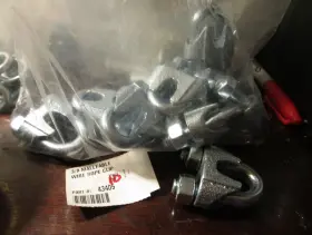43405 FASTENAL Zinc Malleable Wire Rope Clips