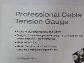 768846060045 FEENEY Cable Gauge Rail #2