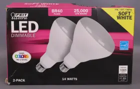 017801459340 FEIT Flood Dimmable Led Light Bulb