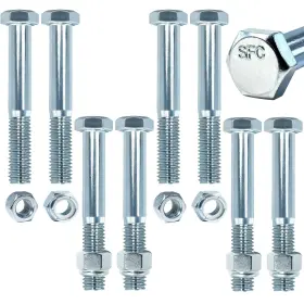 Fgruh Fg002-13 8 Pack Grade 2 Shear Bolts With Nylock Nuts 1/2 Inch -13 X 3-1/2 For