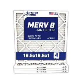 FKFB19.5X19.5A FILTER KING Merv Hvac Pleated Furnace Air