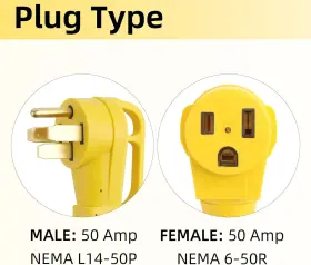 643459655782 FLAMEWELD Welder Adapter Cord Male Plug Female #2