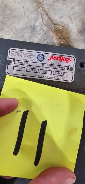 HMQ1238 FLEXALINE Grove Gear Gearbox