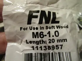 11138957 FNL Die Cast Zinc Hex Drive Flanged Wood #3