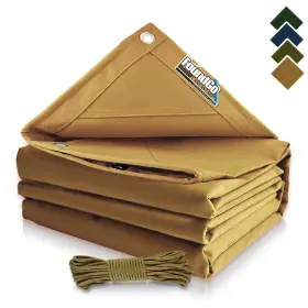 FGCTYET0001-US-A FOUNDGO Canvas Tarp Mil Tarpaulin Clot