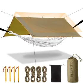 B08P1NV5YC FREEKITE Camping Tarp Tent Multifunctional Tear