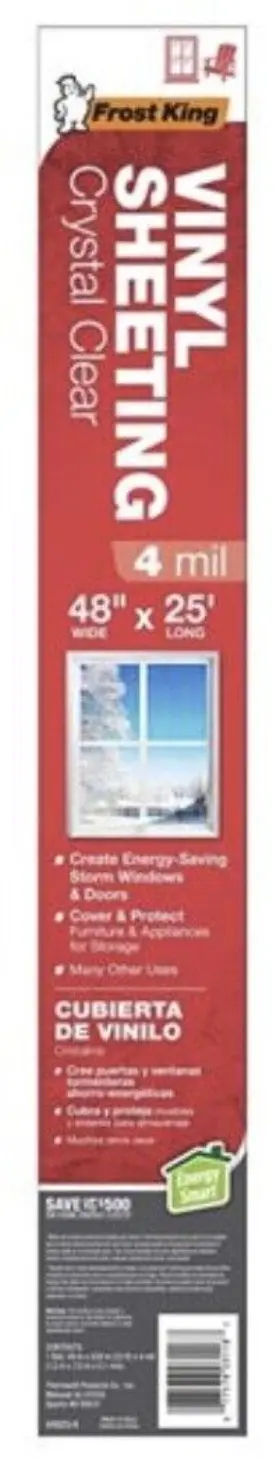 V4825-4 FROST KING Crystal Mil Window Insulating Sheeting