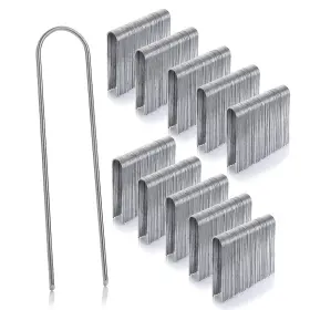260313265398 GARDENMATE Pack Galvanised Steel Fixing Pegs