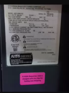 ACC20053 GOODMAN Central Air Conditioner Condenser #2
