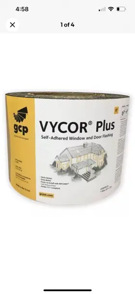 21482 GRACE Vycor Adhered Window Door Flashing Single