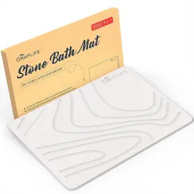 GL-MAT-01 GRAPLIFE Stone Bath Diatomaceous Earth Shower Slip