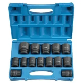 8038 GREY PNEUMATIC Drive Impact Socket Set Point