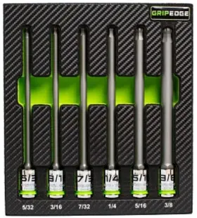 BHBS6LS GRIP EDGE TOOLS Rpt Drive Ball Hex Driver Set