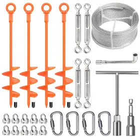 717813888090 GROWGLOW Welded Anchors Shed Galvanized Kit