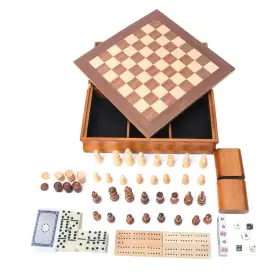 BG-2012 GSE GAMES SPORTS EXPERT Wooden Board Game Set Chess