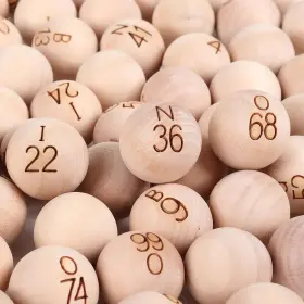 CS-1201 GSE GAMES SPORTS EXPERT Bingo Balls Solid Wooden Bing