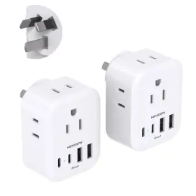 HN4WAUC2P HANYCONY Pack Australia Power Plug Adapter Zealand
