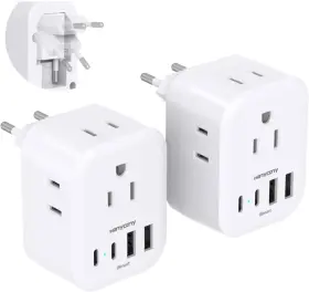 HN4WTC2P HANYCONY Pack Travel Plug Adapter International