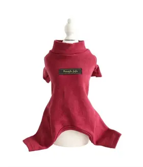 Hdwk&hped Yc002 Hdwk&hped Soft Cotton Dog Pajamas For All Seasons Striped Pet Bottoming Jump