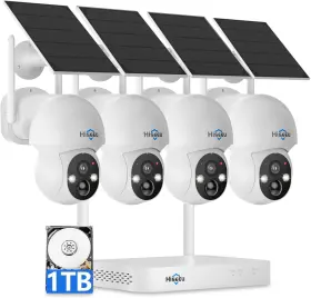 WK-4TD504-1T HISEEU Solar Camera Wireless Security