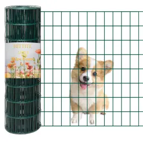 Hittite 2x4/60x100-green Green Pvc Coated Welded Wire Fencing 60in High X 100ft Long 2 Inch 4 Inch